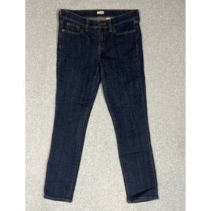 J. Crew Jeans Womens Size 26 Blue Dark Wash Skinny Stretch Denim Jeans